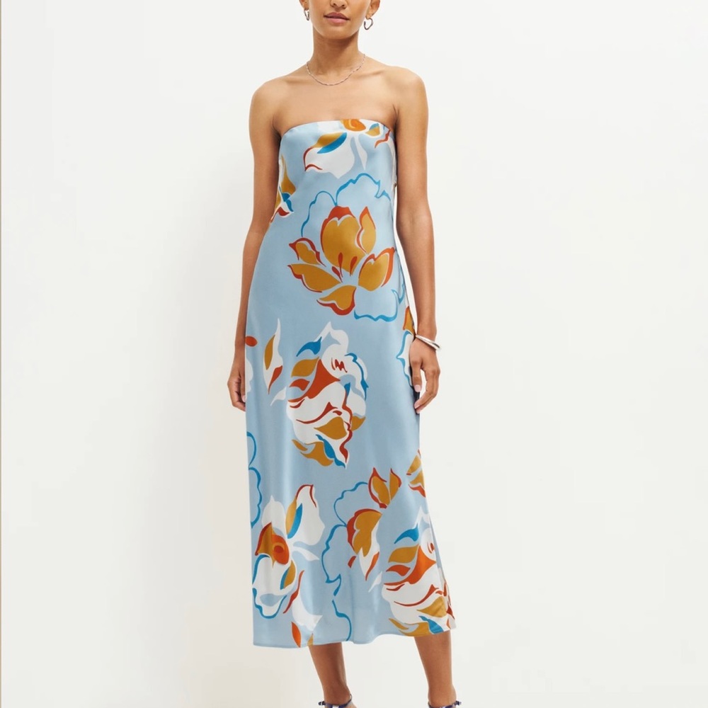 Reformation Joana Silk Dress